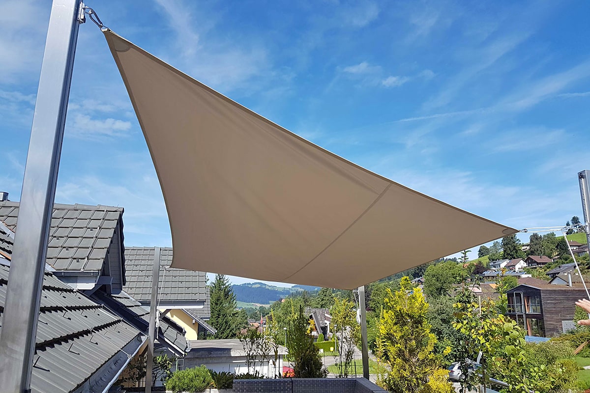 Ich will Schatten auf der Terrasse